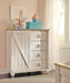Willowton Whitewash Dressing Chest - B267-48 - Gate Furniture