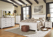 Willowton Whitewash Panel Bedroom Set - Gate Furniture