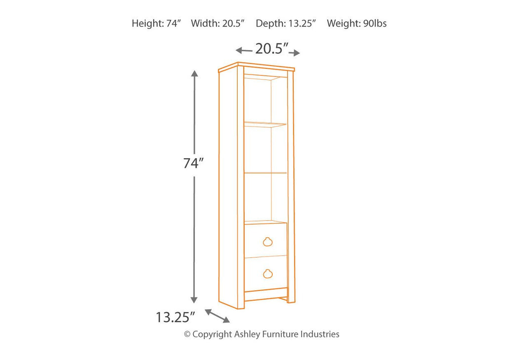 Willowton Whitewash Pier - W267-24 - Gate Furniture