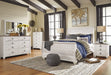 Willowton Whitewash Sleigh Bedroom Set - Gate Furniture