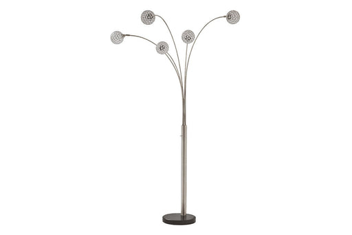 Winter Silver Finish Arc Lamp - L725089 - Gate Furniture