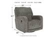 Wittlich Slate Swivel Glider Recliner - 5690161 - Gate Furniture