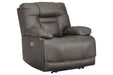 Wurstrow Smoke Power Recliner - U5460213 - Gate Furniture