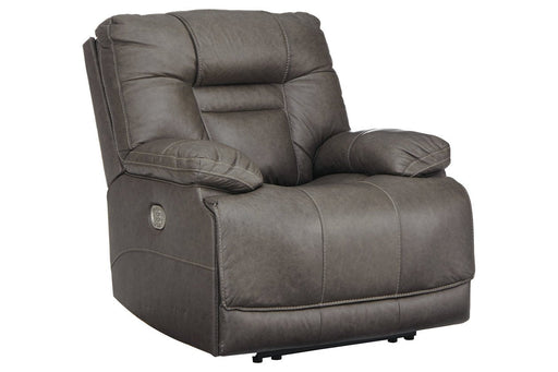 Wurstrow Smoke Power Recliner - U5460213 - Gate Furniture