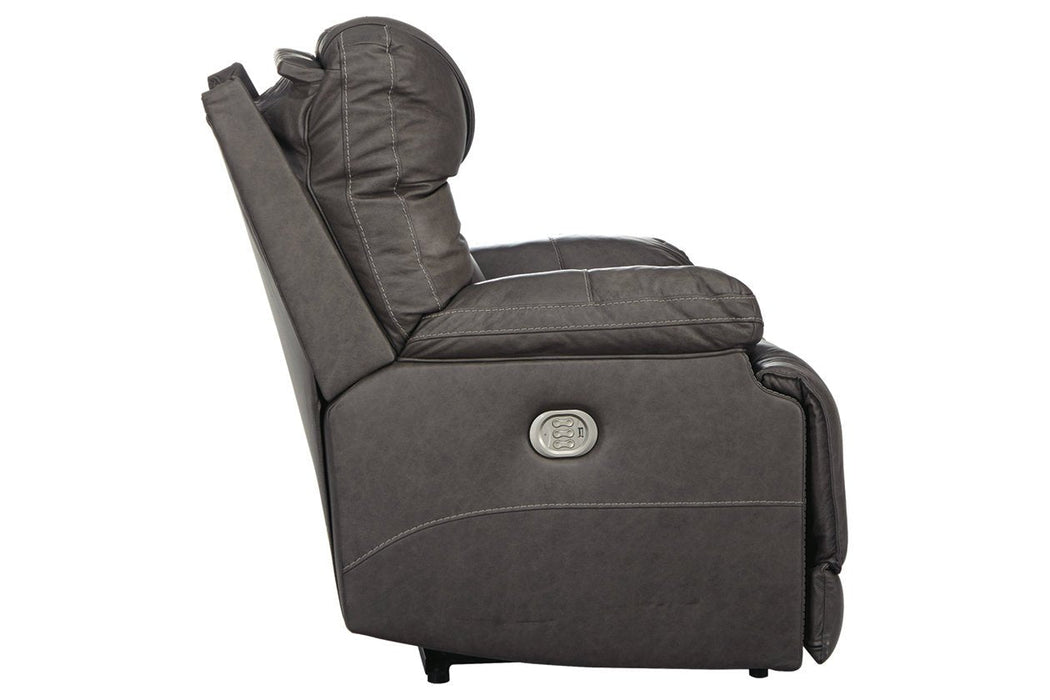 Wurstrow Smoke Power Recliner - U5460213 - Gate Furniture