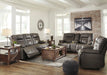 Wurstrow Smoke Power Reclining Living Room Set - Gate Furniture