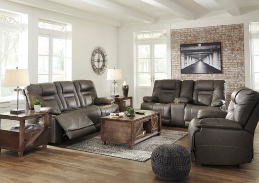 Wurstrow Smoke Power Reclining Living Room Set - Gate Furniture