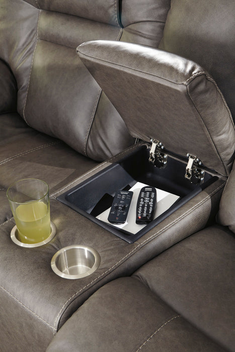 Wurstrow Smoke Power Reclining Living Room Set - Gate Furniture