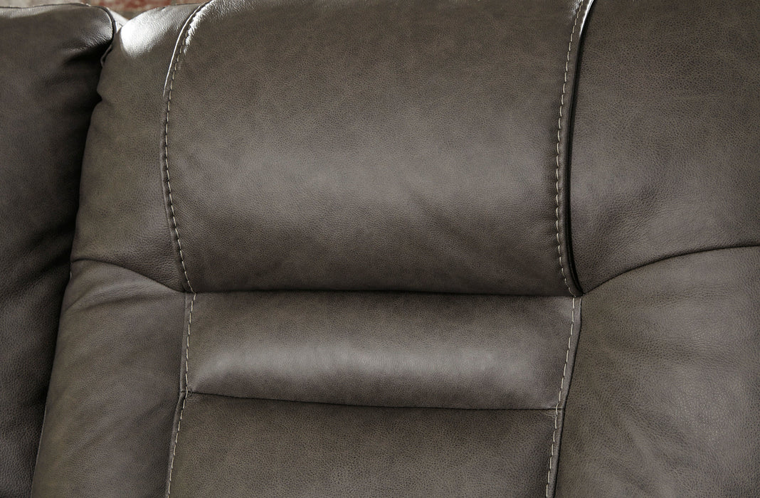 Wurstrow Smoke Power Reclining Living Room Set - Gate Furniture