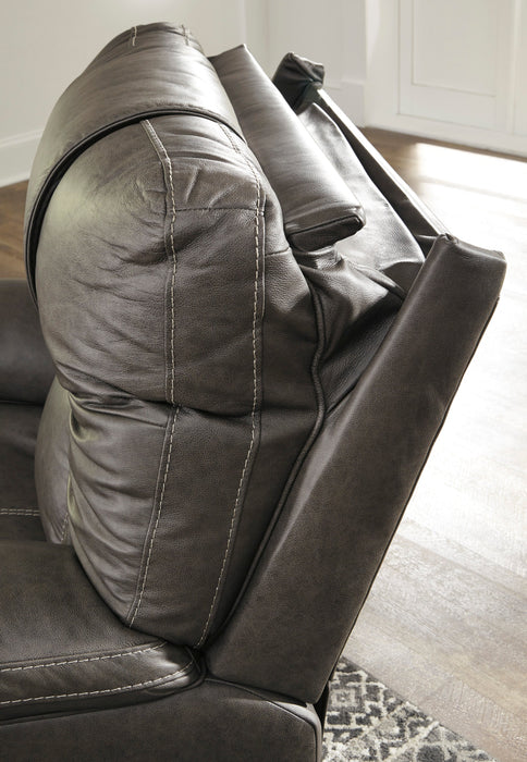 Wurstrow Smoke Power Reclining Living Room Set - Gate Furniture