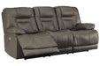 Wurstrow Smoke Power Reclining Sofa - U5460215 - Gate Furniture