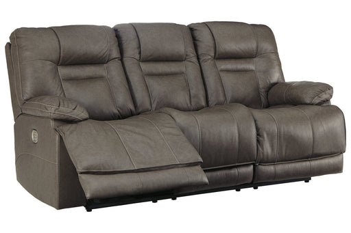 Wurstrow Smoke Power Reclining Sofa - U5460215 - Gate Furniture