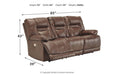 Wurstrow Umber Power Reclining Sofa - U5460315 - Gate Furniture
