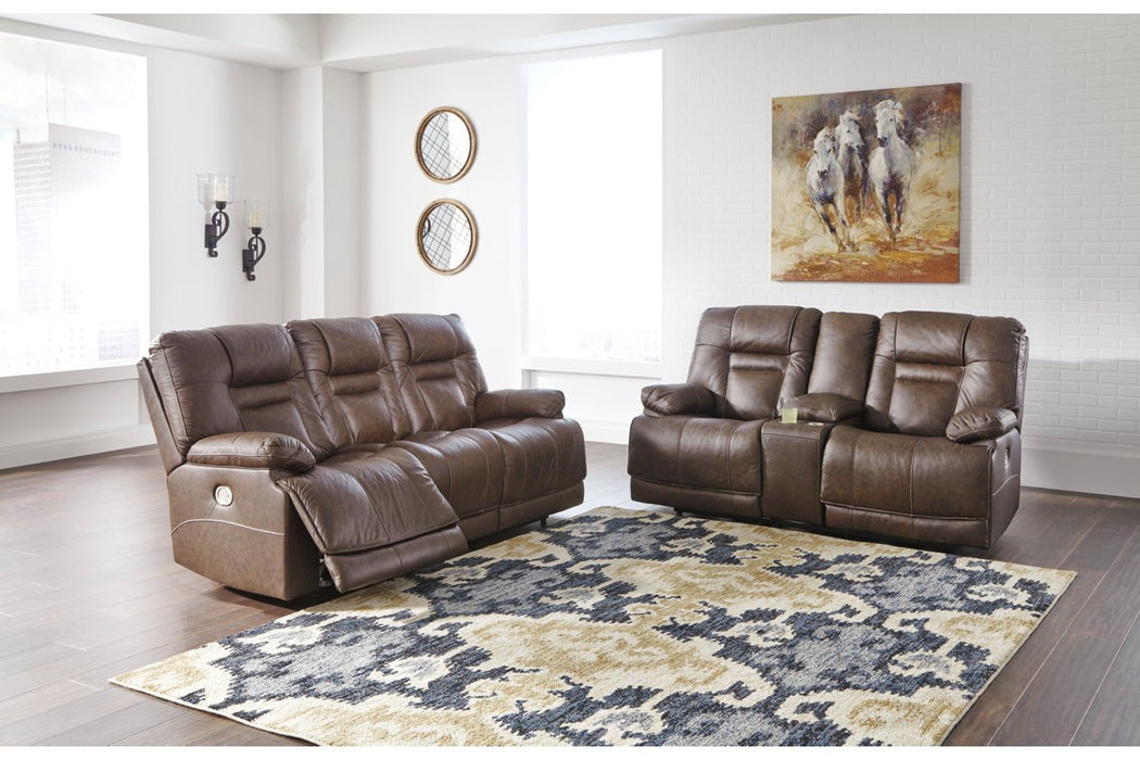 Wurstrow Umber Power Reclining Sofa - U5460315 - Gate Furniture