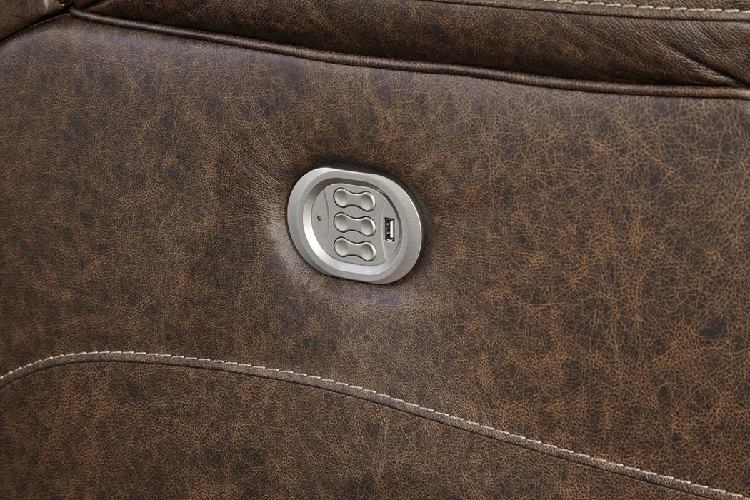 Wurstrow Umber Power Reclining Sofa - U5460315 - Gate Furniture