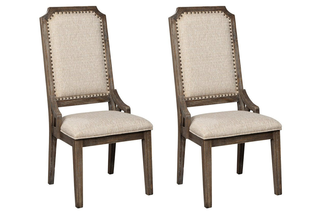 Wyndahl Rustic Brown Dining Chair (Set of 2) - D813-02 - Gate Furniture