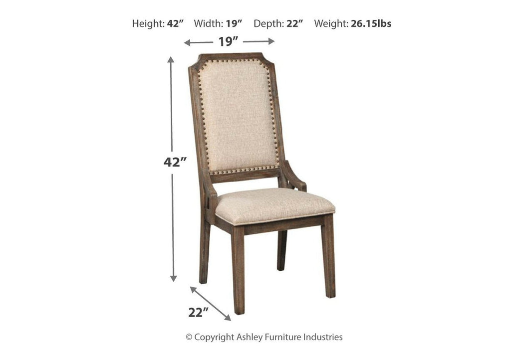 Wyndahl Rustic Brown Dining Chair (Set of 2) - D813-02 - Gate Furniture