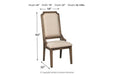 Wyndahl Rustic Brown Dining Chair (Set of 2) - D813-02 - Gate Furniture