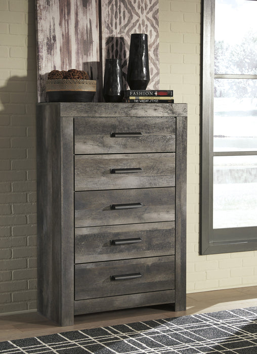 Wynnlow Gray Crossbuck Panel Bedroom Set - Gate Furniture