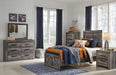 Wynnlow Gray Twin Crossbuck Panel Bed - Gate Furniture