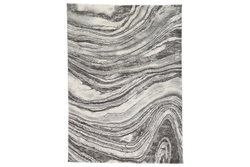Wysdale Cream/Gray Medium Rug - R404902 - Gate Furniture