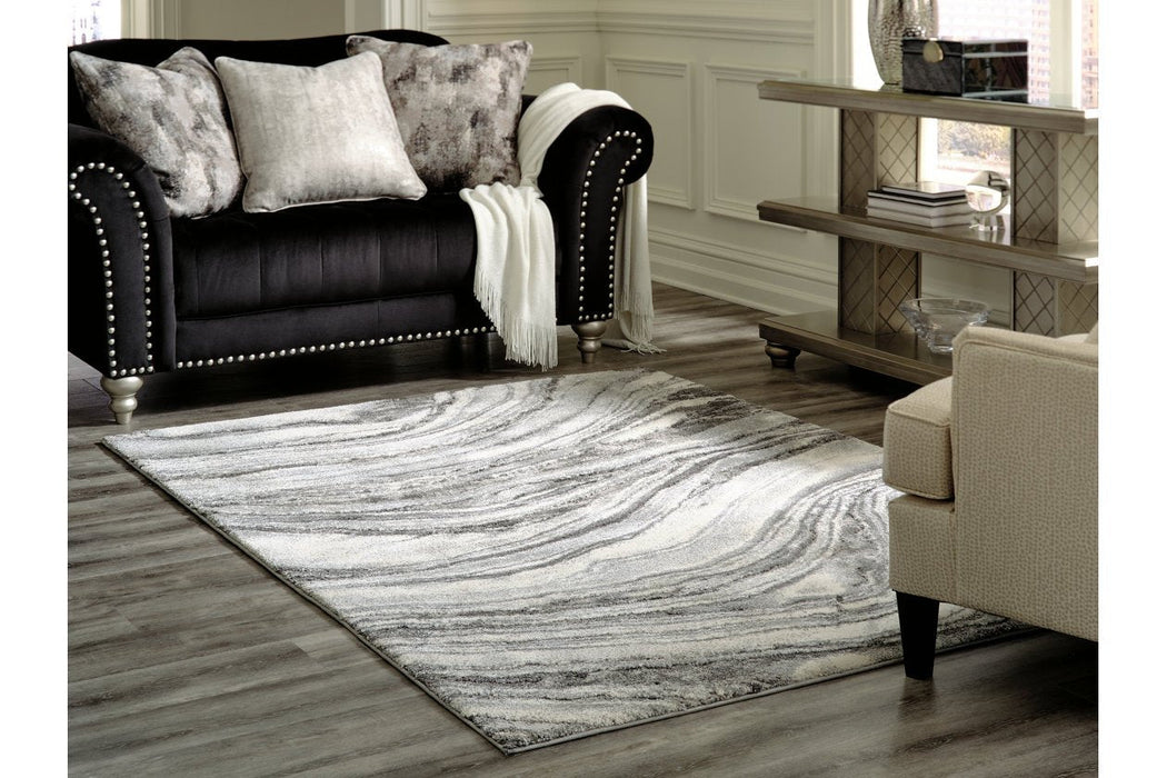 Wysdale Cream/Gray Medium Rug - R404902 - Gate Furniture