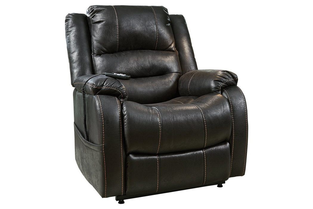 Yandel Black Power Lift Recliner - 1090112 - Gate Furniture