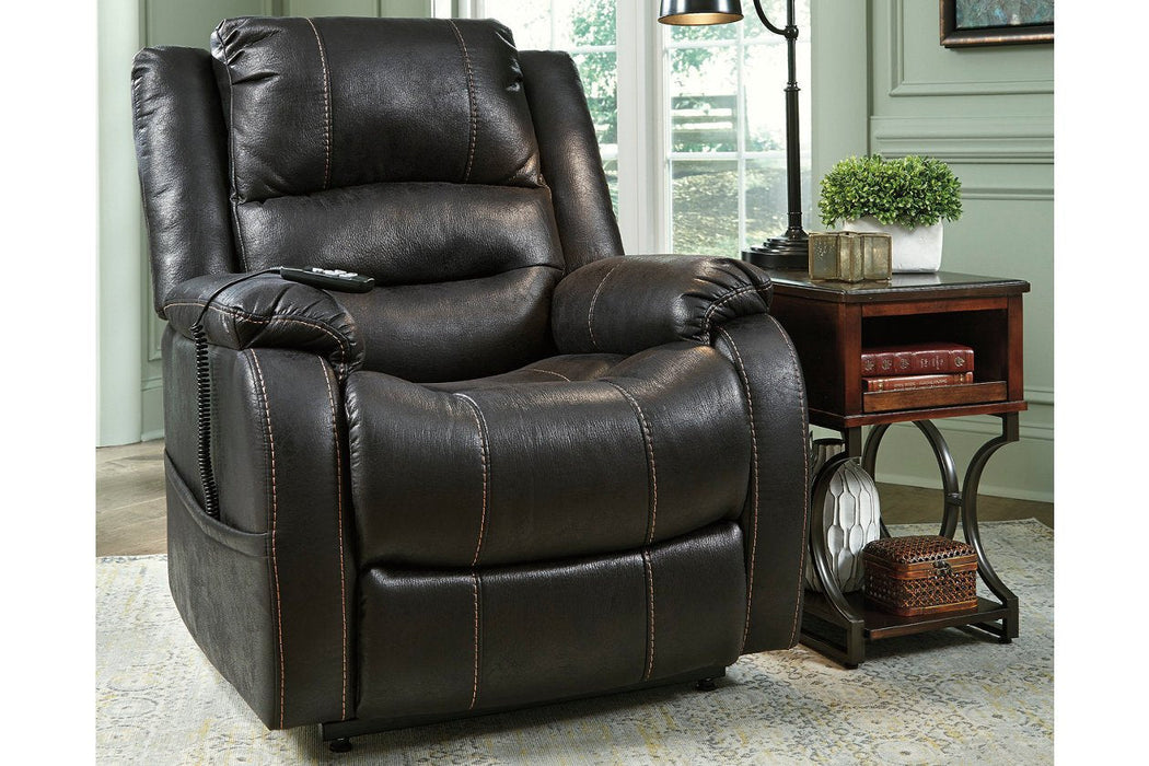 Yandel Black Power Lift Recliner - 1090112 - Gate Furniture