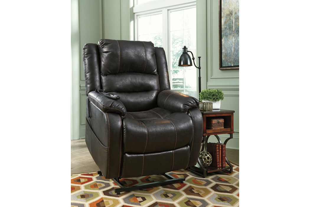Yandel Black Power Lift Recliner - 1090112 - Gate Furniture