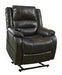 Yandel Black Power Lift Recliner - 1090112 - Gate Furniture