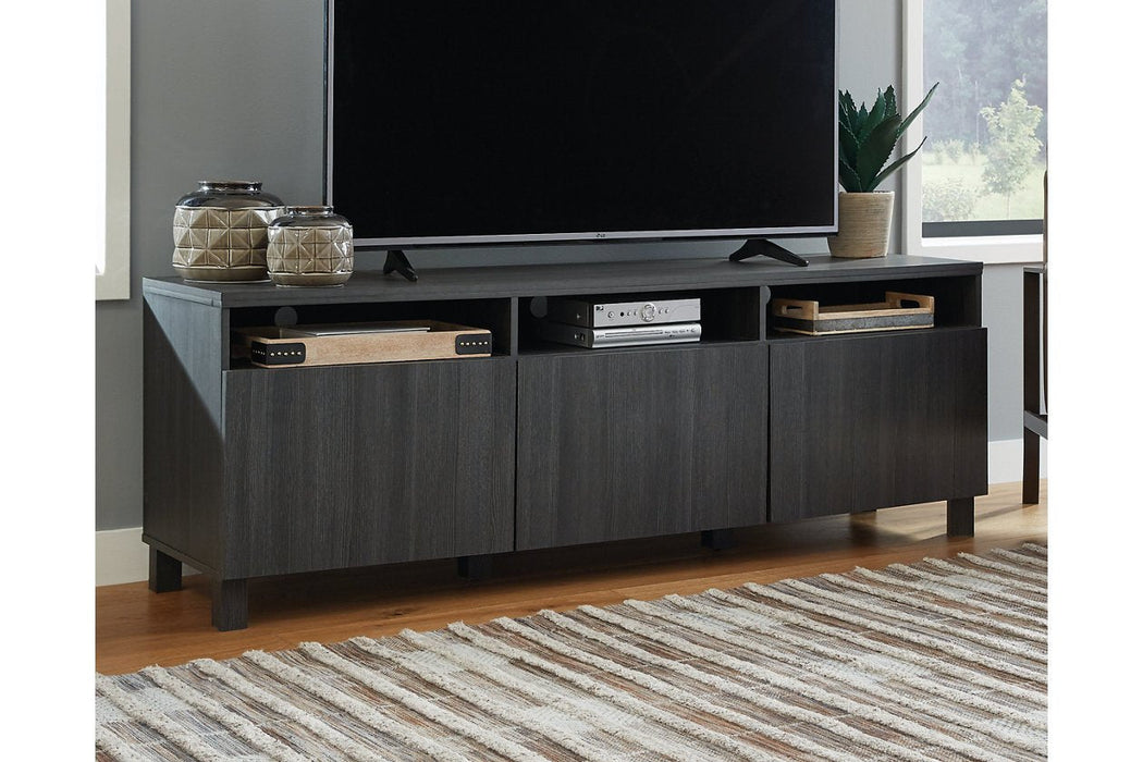 Yarlow Black 70" TV Stand - W215-66 - Gate Furniture
