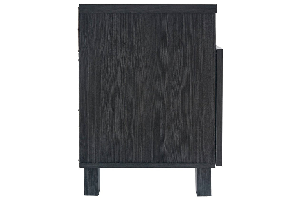 Yarlow Black 70" TV Stand - W215-66 - Gate Furniture