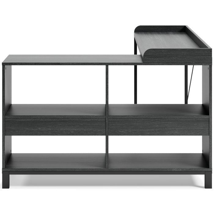 Yarlow Home Office L-Desk - H215-24 - In Stock Furniture