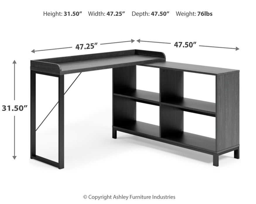 Yarlow Home Office L-Desk - H215-24 - In Stock Furniture