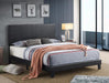 Yates Black Faux Leather Twin Platform Bed - 5281PU-T - Gate Furniture