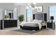 Ylime Wavy Black Queen Bed Group - YLIME-WAVY BLACK-QBG - Gate Furniture