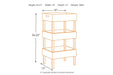 Yulton Antique White Storage Shelf - A4000091 - Gate Furniture