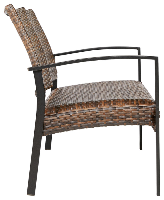 Zariyah Outdoor Love/Chairs/Table Set (Set of 4) - P330-080 - In Stock Furniture