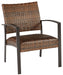 Zariyah Outdoor Love/Chairs/Table Set (Set of 4) - P330-080 - In Stock Furniture