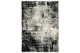 Zekeman Black/Cream/Gray Large Rug - R404921 - Gate Furniture