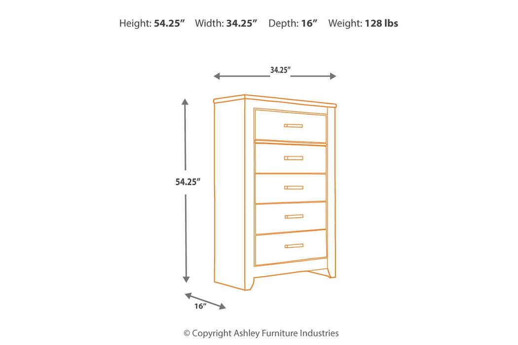 Zelen Warm Gray Chest of Drawers - B248-46 - Gate Furniture