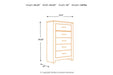 Zelen Warm Gray Chest of Drawers - B248-46 - Gate Furniture